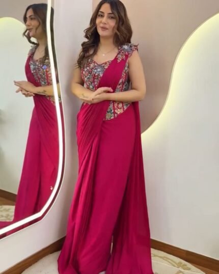 ✨ Mahira Drape Saree – Ready to Wear Elegance ✨